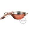 Hammered Copper soup pot with handles and lid