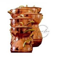 hammered copper steamer pot
