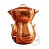 hammered copper couscous pot