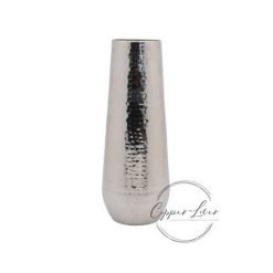 brushed nickel vase