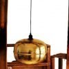 hammered brass pendant light