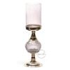 copper and glass candle holder