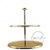 Copper Two Tiered Tray Stand